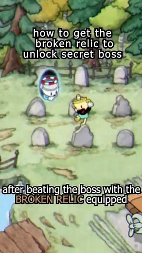 💡 SECRET FINAL BOSS WITH BROKEN RELIC! | Cuphead DLC #Shorts