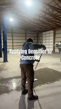 Applying Densifier to Polished Concrete #concrete #polishedconcrete