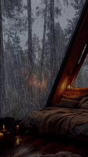 The cabin glows quietly as the storm ⛈️ sings you to rest. . . . . . . . . #rain #rainsounds #rainvideo #rainyday #rainasmr #rainyweather #cozy ________________________ *** All content on this page is the original content of the creator. Do not copy, reproduce, or use any content without prior written consent.