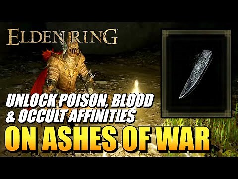 Elden Ring - Black Whetblade Location (Unlock Poison, Blood & Occult Affinites On Ashes Of War)