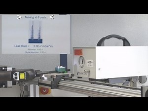 Sniffer Leak Testing - Tracking of Leak Rate vs Scan Speed - INFICON
