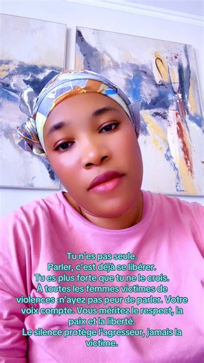 Tu n’es pas seule. Parler, c’est déjà se libérer. Tu es plus forte que tu ne le crois. À toutes les femmes victimes de violences : n’ayez pas peur de parler. Votre voix compte. Vous méritez le respect, la paix et la liberté. Le silence protège l’agresseur, jamais la victime.#225🇨🇮