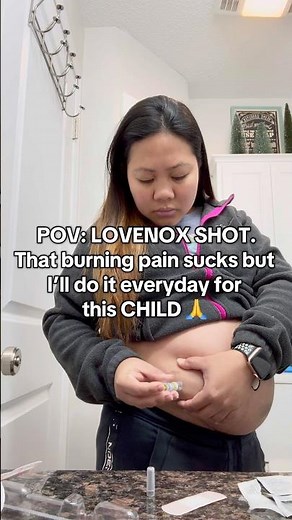 Lovenox shot everyday. Anything to keep this Child #pregnancy #injection #youtubeshorts #journey