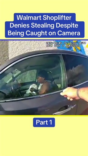 Walmart Shoplifter Denies Stealing Despite Being Caught on Camera Part 1 #cops #copsoftiktok #police #bodycam #crime