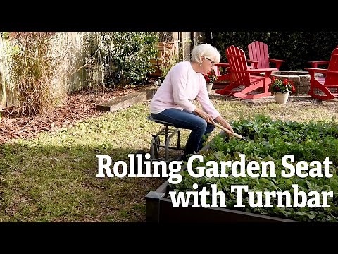 Rolling Garden Seat with Turnbar