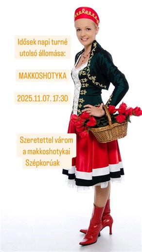 Holnap nagy szeretettel várom a makkoshotykai Szépkorúakat! 🥰🤗🎤 | Magyar Rózsa
