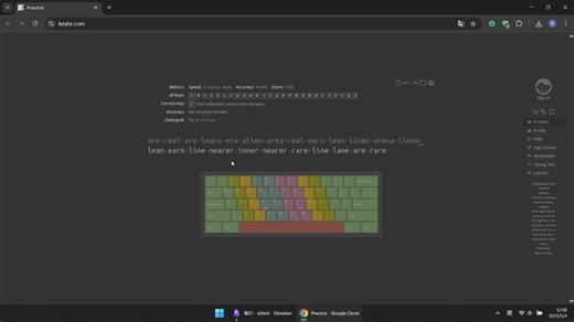【keybr】盲打网站推荐