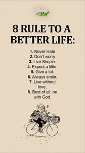 465K views · 6.5K reactions | 8 Rule To A Better Life | The meaning of life | Facebook