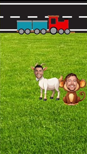 IShowSpeed, MrBeast & Ronaldo Board The Animal Train! 🚂🔥 #
