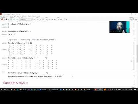 1-8 Displaying Lists (2 Formatting 3D Arrays)