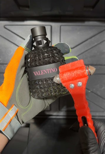 Valentino Born in Roma Art - Link in bio #art #artist #cologne #fragrance #valentino broken cologne bottle framed glass epoxy resin decorative wall art