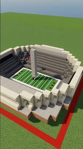 Minecraft NFL Timelapse New Orleans Saints Stadium #shorts