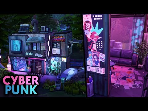 Cyberpunk Tiny House // The Sims 4 Speed Build