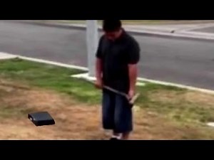 Dad Forces Son To Destroy XBOX Video Game Console