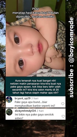 Aura terserah cewe ini kuat banget sudah terasa dari bayi