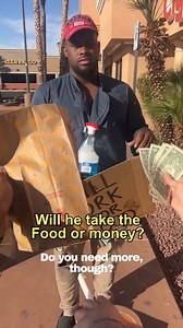 42K views · 679 reactions | Homeless man says he'll work for food and was blessed even more 朗  This video was produced by Network Media LLC and Kenyon's Friends | Las Vegas Actor Showcase | Facebook