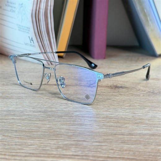 Titanium Rectangle Eyeglasses Blue Light | Premium Eyewear | Optical Glasses Frames | Japanese Korean Retro Vintage | Best Gift for Him Her - Etsy