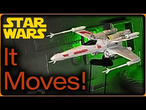 Death Star Trench Run with MOVING ships | Star Wars diorama, 3D Printing & Scale Modelling