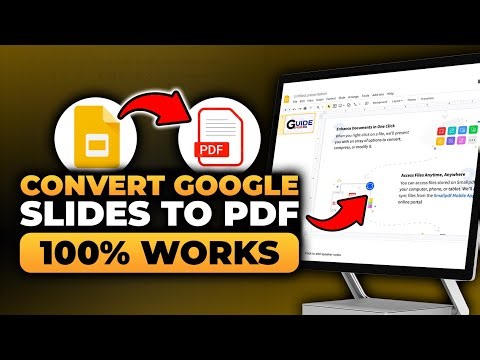 How To Convert Google Slides To PDF On Laptop (100% WORKS) | FAST & EASY | NO Yapping, To The Point!