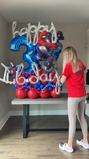 YUMI BALLOONS 🎈Warsaw on Instagram: "Creating🕸️ • Wholesale balloon store: https://yumi.market/ • • • #balloons #heliumballoons #balloonbouquet #spidermanballoons #spiderman #numberbouquet #surpriseballoonbox #balloonbox #organicballoons #organicballoongarland #balloonartist #balloongarland #balloondecoration #balloondecor #elegantballoons #eventstyling #eventstylist #eventplanner #partypeople #partyplanner"