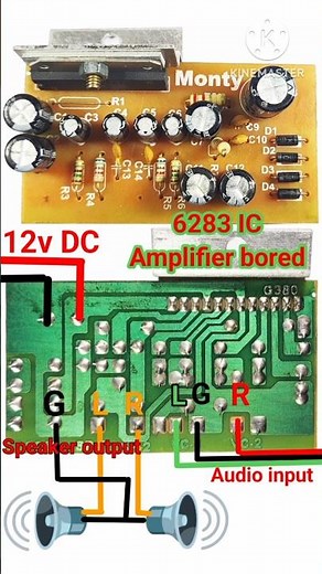 6283IC Amplifier bored wiring//#6283 bored wiring diagram