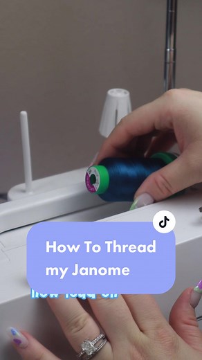 Threading the @Janome America 550E embroidery machine only using short spools. Learning to thread your machine is extremely important. Lets do thia together. If you like ti learn how to load the bobbin check out this video @Designs by Drea #beginnerembroidery #janome #embroiderymachine #machinembroidery #howto