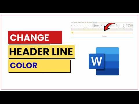 How To Change Header Line Color In Word (Quick & Easy)