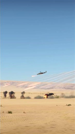 The Ka-52 Alligator dominates with this desert strike.