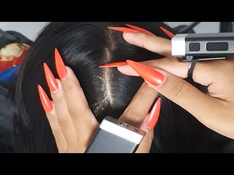 Calming Scalp Scratch ASMR 🌜 | Big Flakes, Itchy Spots & Sleep Trigger Nails #VF0165