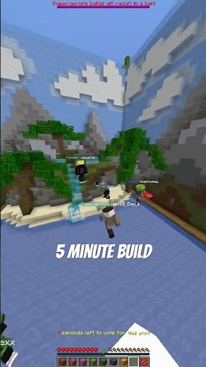 BEACH BUILD 🏖️ #minecraft #minecraftgameplay #shorts #mcreator #gaming