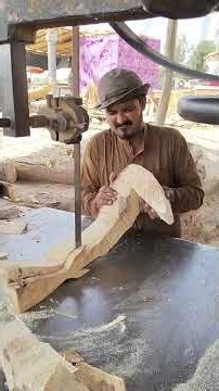 Wood Cutting Amazing 🦈#Transforming Rotten Timber into a Stunning Wooden Fish Art