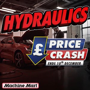 It’s the final day of our Hydraulics Price Crash! Don’t miss your chance to save big on a huge selection of lifting and pressing equipment. https://tinyurl.com/3y893zxz | Machine Mart