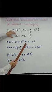 🔍💡📚 Mastering linear combinations of complex numbers!