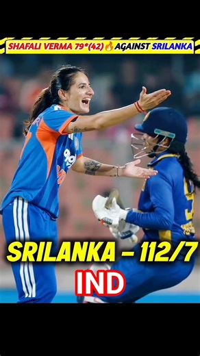 Shafali verma 79*(42) 🔥 Against Srilanka | Ind vs sl Women 3rd T20