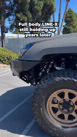 Always great seeing our work stand the test of time! 👊 LINE-X of San Diego sprayed this 4Runner five years ago, and it still looks like they finished it yesterday. Lead foot gray with black accents, and still holding strong. 🎥 : LINE-X San Diego @linexsandiego #LINEX #ExteriorCoating #Durability #BuiltToLast | LINE-X North America