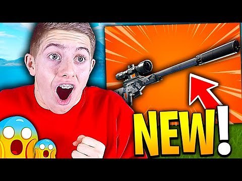 JE DÉCOUVRE LE NOUVEAU SNIPER SILENCIEUX LÉGENDAIRE SUR FORTNITE BATTLE ROYALE !!!