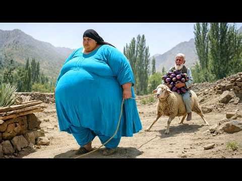 Afghanistan Village Life | Cooking Eggplants, Making Giant Bread, and Incredible Mountain Life!