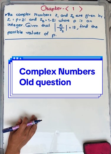 Complex Numbers Solving old question #fypသိချင်တာမေးလို့ရပါတယ် #Great12_Maths #Chapter_1 #1_2_3_marks