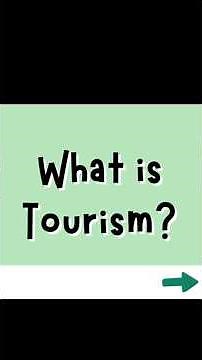 One concept in a minute: What is Tourism? #tourism #tourismeducation #tourismmanagement
