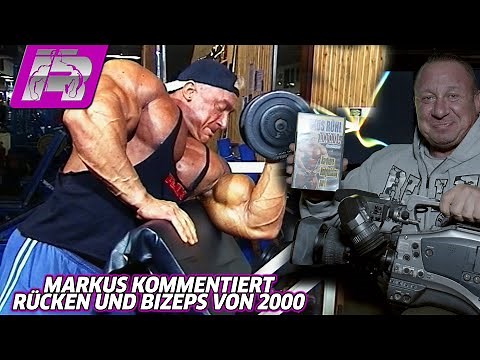 Markus kommentiert Bizeps- und Rückentraining aus dem Jahr 2000 (Markus Rühl XXXL-VHS) - Teil 2