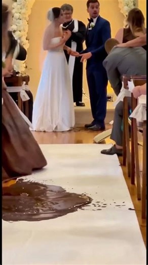 Bride’s dress failed from the back and the whole wedding went into panic mode
