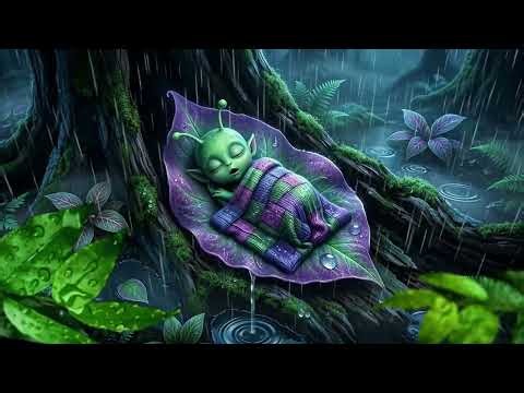 Alien Rainforest Rain Sounds for Sleeping or Studying 🌧️ White Noise Rainstorm + Ambience 10 Hours