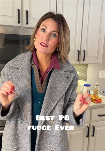 The best peanut butter fudge ever! Super easy and perfect to give as a Christmas gift to neighbors, co-workers and friends! Easy Peanut Butter Fudge To a large saucepan add 3 sticks butter 6 c sugar 1 can evaporated milk Bring to a RAPID boil, turn heat down to medium and continue to boil for 4 minutes (stir occasionally) Add 1 jar marshmallow fluff (14 oz) 2 bags peanut butter chips 1 tsp vanilla Pour into 9 X 13 pan and let cool #fudge #peanutbutterfudge #christmascookies #easydessert #teacher