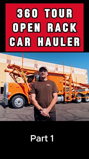 Hauling Dreams - A Close-Up Tour of Open Rack Car Hauling Setup | Reliable Cribs S3 E4 - Part 1 #truckdriver #truckdrivers #truckerlife #carhauler #carhauling #peterbilt389