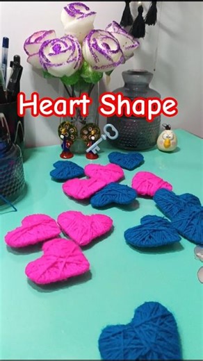 Heart Shape Key ring by Wool ❤️ CD Diy #diy #shorts #artandcraft #easycraft