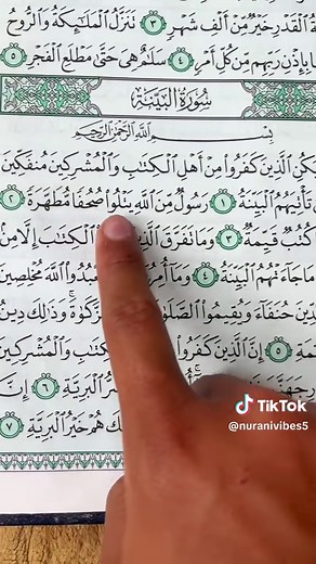 Beautiful Recitation of Surah Al-Bayyinah from the Quran