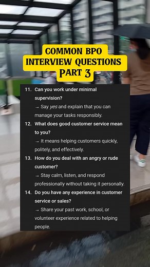 Common BPO interview questions 🥰👌 #jsvlog #bpo #jobopportunity #fbreelschallenge #contentmonetization2025 | Jsvlog
