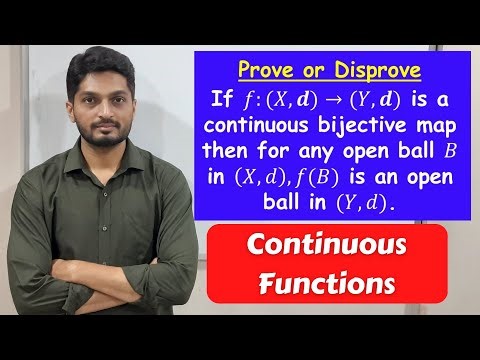Prove or disprove the given statement | L15 | TYBSc Maths | Continuous Functions @ranjankhatu