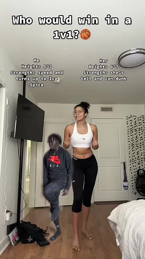 1v1 Basketball Showdown: Tall vs Speed ft. Ice Spice Duet