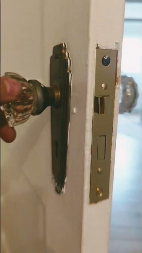 Keep original look- convert Skeleton Key to privacy thumb latch mortise lockset door